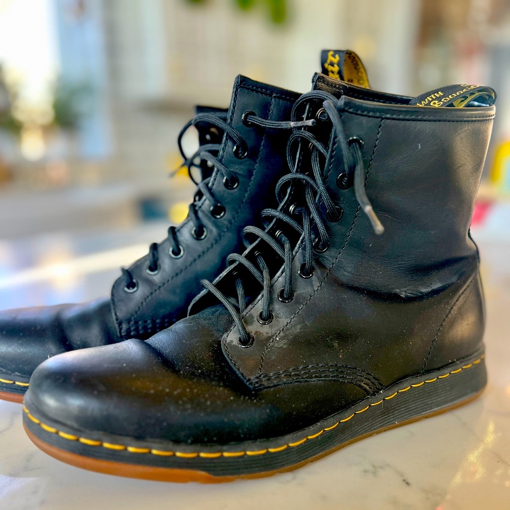 Men’s Size 12 Doc Martens Black Combat Boots